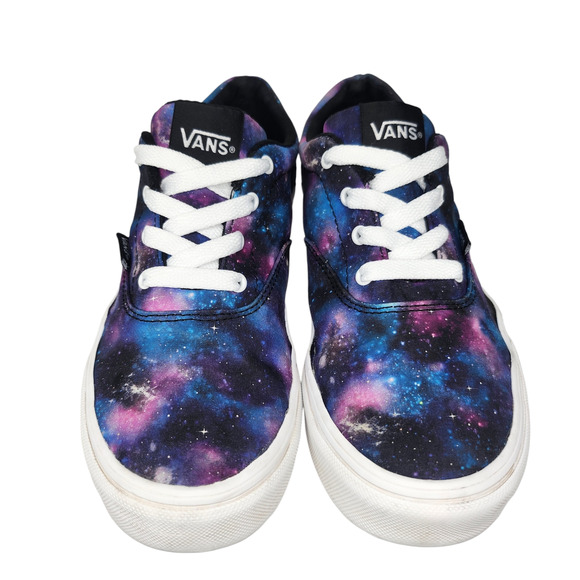 Vans Shoes Juniors 5 Galaxy Space Purple Blue Tie Dye Low Tops Skate Skateboard - Picture 3 of 10